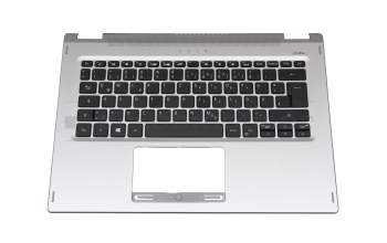 Keyboard incl. topcase DE (german) black/silver original suitable for Acer Spin 3 (SP314-21)