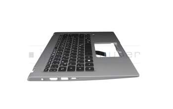 Keyboard incl. topcase DE (german) black/silver original suitable for Acer Swift 1 (SF114-34)