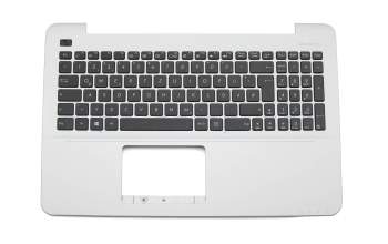 Keyboard incl. topcase DE (german) black/silver original suitable for Asus A555UJ