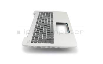 Keyboard incl. topcase DE (german) black/silver original suitable for Asus F555UB