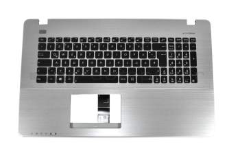 Keyboard incl. topcase DE (german) black/silver original suitable for Asus F750LB