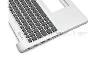 Keyboard incl. topcase DE (german) black/silver original suitable for Asus Transformer Book Flip TP550LA
