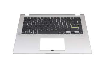 Keyboard incl. topcase DE (german) black/silver original suitable for Asus VivoBook 14 E410MA