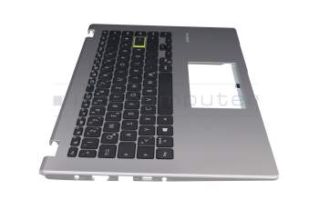 Keyboard incl. topcase DE (german) black/silver original suitable for Asus VivoBook 14 L410MA