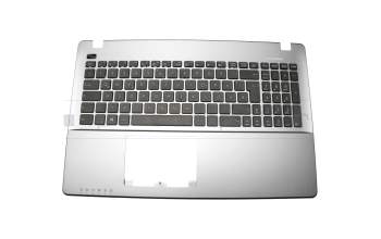 Keyboard incl. topcase DE (german) black/silver original suitable for Asus X550VX