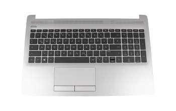 Keyboard incl. topcase DE (german) black/silver original suitable for HP 250 G7