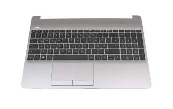 Keyboard incl. topcase DE (german) black/silver original suitable for HP 255 G8
