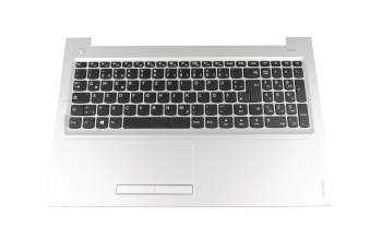 Keyboard incl. topcase DE (german) black/silver original suitable for Lenovo IdeaPad 310-15IKB (80TV/80TW)