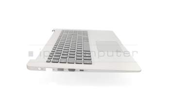 Keyboard incl. topcase DE (german) black/silver with backlight and fingerprint original suitable for Asus VivoBook Pro X580VD