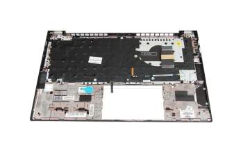 Keyboard incl. topcase DE (german) black/silver with backlight and mouse-stick original suitable for HP EliteBook 840 G7