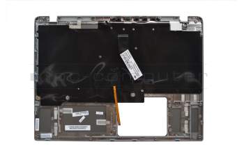 Keyboard incl. topcase DE (german) black/silver with backlight original suitable for Acer Aspire M5-581G