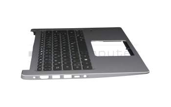 Keyboard incl. topcase DE (german) black/silver with backlight original suitable for Acer Swift 3 (SF314-54G)