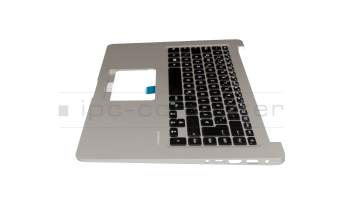Keyboard incl. topcase DE (german) black/silver with backlight original suitable for Asus VivoBook S15 S510UQ
