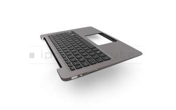 Keyboard incl. topcase DE (german) black/silver with backlight original suitable for Asus ZenBook UX330UA