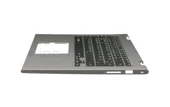 Keyboard incl. topcase DE (german) black/silver with backlight original suitable for Dell Inspiron 13 (5378)