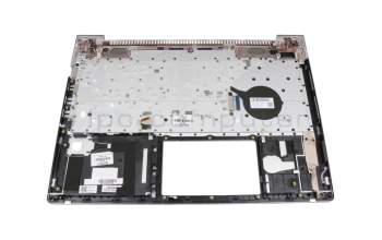 Keyboard incl. topcase DE (german) black/silver with backlight original suitable for HP ProBook 445 G6