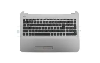 Keyboard incl. topcase DE (german) black/silver with gray keyboard lettering original suitable for HP EliteBook x360 1030 G2 (3ZF99EA)