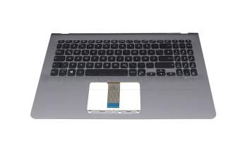 Keyboard incl. topcase DE (german) black/silver/yellow with backlight silver/yellow original suitable for Asus VivoBook S15 S530UA
