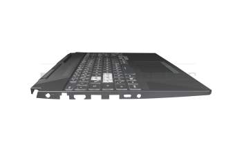 Keyboard incl. topcase DE (german) black/transparent/black with backlight original suitable for Asus TUF A15 FA506IU