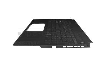Keyboard incl. topcase DE (german) black/transparent/black with backlight original suitable for Asus TUF Gaming A15 FA507NVR