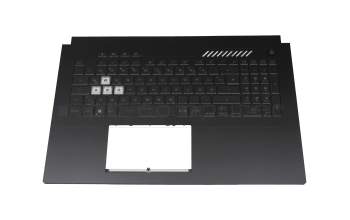 Keyboard incl. topcase DE (german) black/transparent/black with backlight original suitable for Asus TUF Gaming A17 FA707RR
