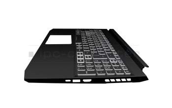 Keyboard incl. topcase DE (german) black/white/black with backlight original suitable for Acer Nitro 5 (AN515-55)