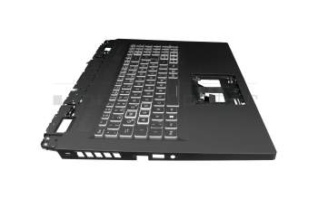 Keyboard incl. topcase DE (german) black/white/black with backlight original suitable for Acer Nitro 5 (AN517-42)