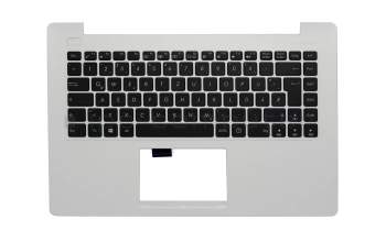 Keyboard incl. topcase DE (german) black/white original suitable for Asus F453MA