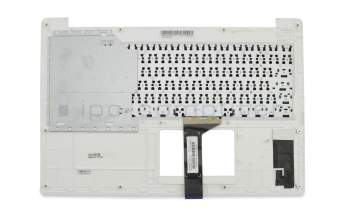 Keyboard incl. topcase DE (german) black/white original suitable for Asus F553SA