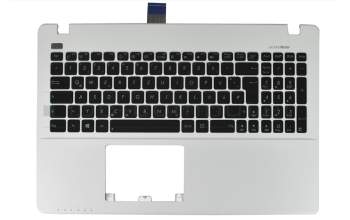 Keyboard incl. topcase DE (german) black/white original suitable for Asus Pro P550CA