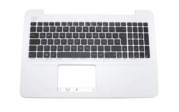 Keyboard incl. topcase DE (german) black/white original suitable for Asus X555LF