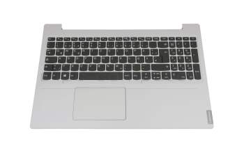 Keyboard incl. topcase DE (german) black/white original suitable for Lenovo IdeaPad L340-15IWL (81LG)