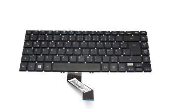 Keyboard incl. topcase DE (german) black with backlight original suitable for Acer TravelMate P6 (P645-M-54208G62tkk)