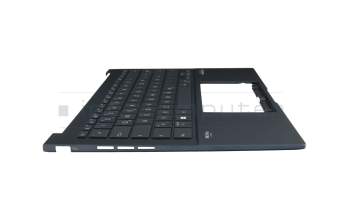 Keyboard incl. topcase DE (german) blue/blue with backlight original suitable for Asus UX3405MA