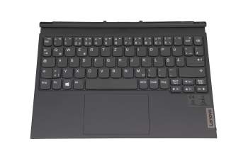 Keyboard incl. topcase DE (german) dark grey/grey original suitable for Lenovo IdeaPad Duet 3 10IGL5 (82AT)
