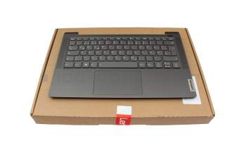 Keyboard incl. topcase DE (german) dark grey/grey with backlight original suitable for Lenovo IdeaPad 5-14ALC05 (82LM)