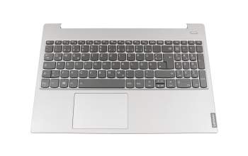 Keyboard incl. topcase DE (german) dark grey/grey with backlight original suitable for Lenovo IdeaPad S340-15IWL (81N8)