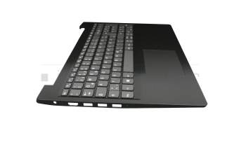 Keyboard incl. topcase DE (german) grey/black (smooth) original suitable for Lenovo IdeaPad S145-15IWL (81MV/81S9)