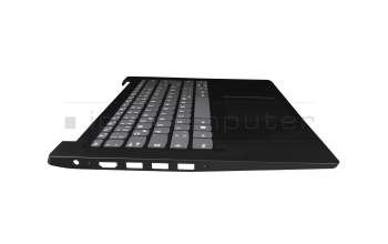 Keyboard incl. topcase DE (german) grey/black original suitable for Lenovo IdeaPad S145-14IWL (81MU)