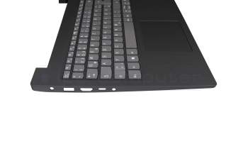 Keyboard incl. topcase DE (german) grey/black original suitable for Lenovo V15 G2-ITL (82KB)