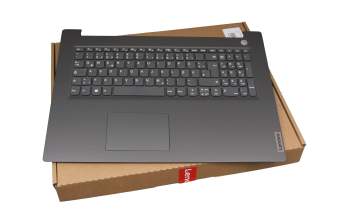 Keyboard incl. topcase DE (german) grey/black original suitable for Lenovo V17-IIL (82GX)