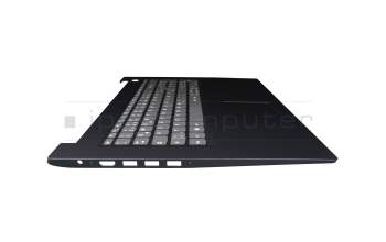 Keyboard incl. topcase DE (german) grey/blue (Fingerprint) original suitable for Lenovo IdeaPad 3-17IML05 (81WC)
