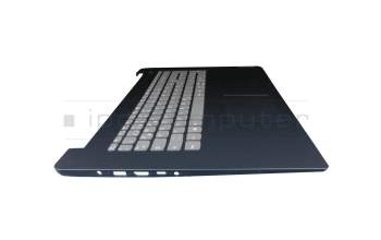 Keyboard incl. topcase DE (german) grey/blue original suitable for Lenovo IdeaPad 3-17ITL6 (82H9)
