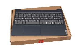 Keyboard incl. topcase DE (german) grey/blue original suitable for Lenovo IdeaPad S340-15IIL (81VW)