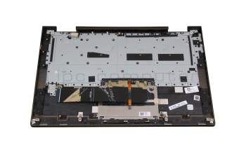 Keyboard incl. topcase DE (german) grey/dark green with backlight original suitable for Lenovo Yoga 7 14ITL5 (82BH)