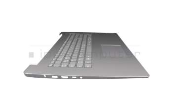 Keyboard incl. topcase DE (german) grey/grey original suitable for Lenovo IdeaPad 3-17ITL6 (82H9)