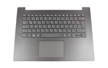 Keyboard incl. topcase DE (german) grey/grey original suitable for Lenovo IdeaPad 330-14IGM (81D0)
