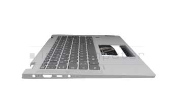 Keyboard incl. topcase DE (german) grey/grey original suitable for Lenovo IdeaPad Flex 5-14IIL05 (81WS/81X1)