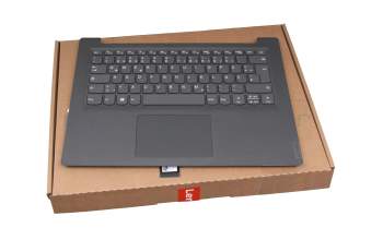 Keyboard incl. topcase DE (german) grey/grey original suitable for Lenovo V14-ADA (82C6)