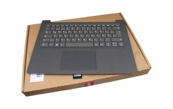 Keyboard incl. topcase DE (german) grey/grey original suitable for Lenovo V14-IKB (81YA)